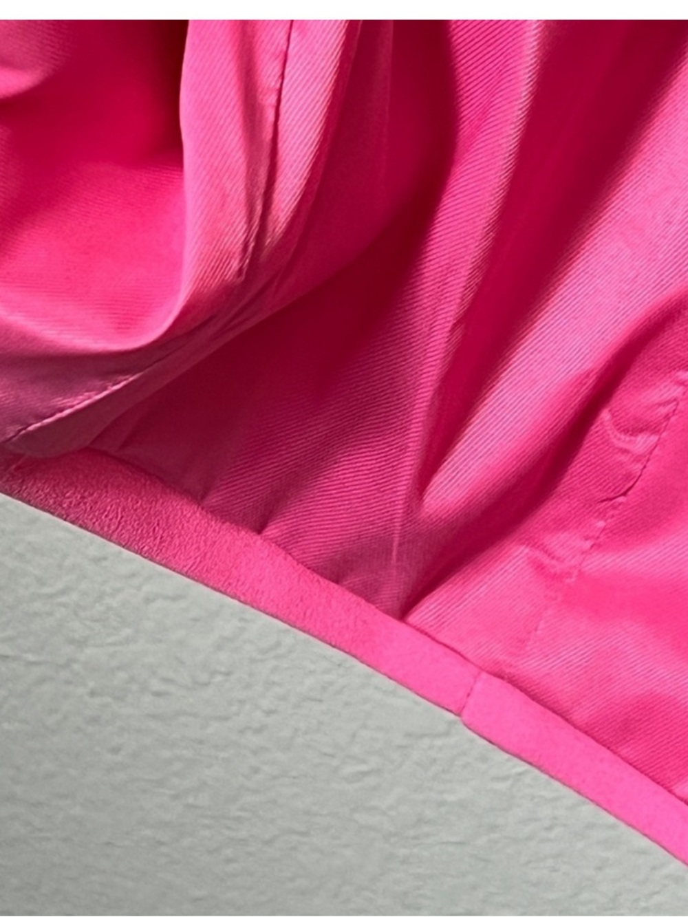 Zara Hot Pink Puff Sleeve Mini Dress Sweetheart Neckline Barbiecore Size L NWT - Picture 14 of 16